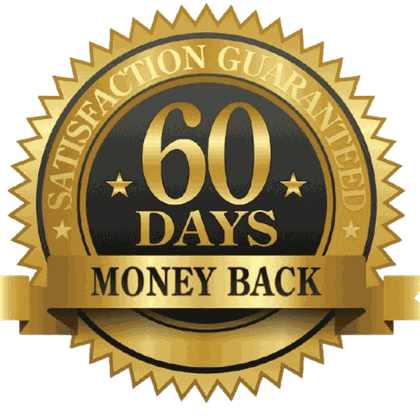 60 day money back guarantee seal